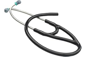 Tubo de repuesto compatible de CardioTubes compatible con estetoscopios Littmann (r) MasterCardiologyI (r) y Littmann (r) Cardiology III (r), tubo binaural negro de 7 mm