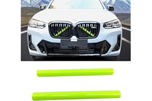 ‎SHSBSCAR X3 G01 Kühlergrill Streifen Trim für BMW X3 G01 F25 X4 G02 F26 X5 G05 F15 E70 X6 G06 F16 E71 X7 G07, V-Brace Wrap Abdeckungen Grill Streifen Frontgrill Einfassungen Streifen (Grün)