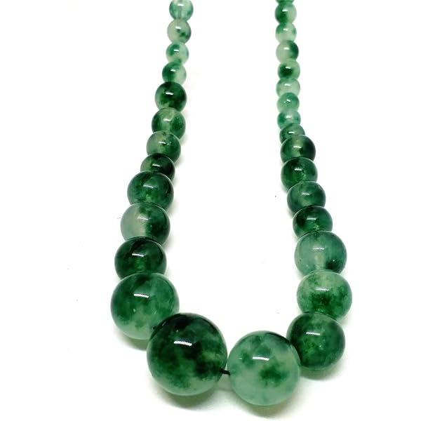 Collana Perline Argento 925 Verde Giada Sfaccettata 2x4 Mm - Foto 6