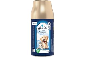 Glade Mascota - Ambientador en Aerosol, Recarga para Dosificador Automático, Fragancia con Aceites Esenciales, Hasta 60 Días de Fragancia, 1 x 269ml