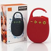 Rongep [Travel-Sound] Taşınabilir Bluetooth Hoparl&ouml;r V5.3 &Ouml;n&uuml; Kumaş Kaplı TFT/AUX/USB Destekli RGB Işıklı IPX6 Su Sı&ccedil;ramaları