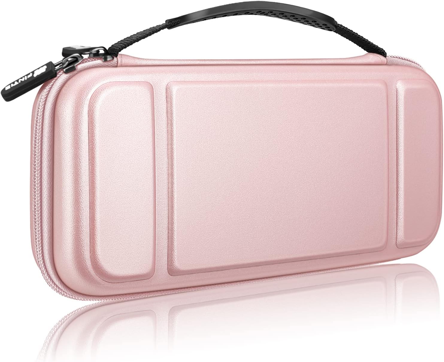 FINTIE Funda Portátil Compatible con Nintendo Switch/Switch OLED (2021) - [Antichoque] Estuche Dura para Viaje con 10 Ranuras y Bolsillo Interno para Joy-con,