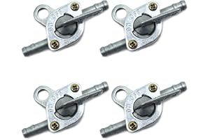 RUIKDLY Rubinetto del carburante 4 Pezzi Rubinetto Benzina Serbatoio del gas Interruttore del Carburante Serbatoio olio Rubinetto Generatore Valvola Benzina universale per Ciclomotori Scooter Moto e Quad