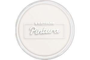 Kryolan Trucco Crema Clown Bianco 20g, Opacità Alta, Ideale per Bambini, Feste, Carnevale, Teatro, Halloween, Larp e Trucco Professionale