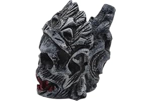 MAYTING Aztekische Todespfeife – 125+ Dezibel Menschliche lauteste Schreie, antike Aztekenpfeife für Halloween, Dia De Los Muertos, einzigartige Geschenke für Horror- und Geschichtsfans (Schwarz B)