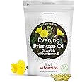 Just Vitamins - Evening Primrose Oil 1000mg x90 Softgels with Vitamin E - High Strength Omega 6 & GLA, Cold Pressed, 3-Month Supply - UK Made Supplement