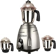 Sunmeet Silver Color 750Watts Mixer Juicer Grinder with 3 Jar (1 Large Jar, 1 Medium Jar and 1 Chuntey Jar)(SM_750W_Vguard-S