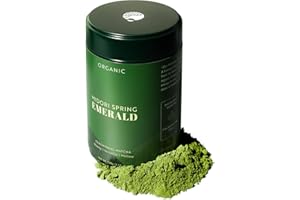‎MIDORI SPRING Midori Spring Matchapulver für Getränke, Gebäck und Tee Zeremonieller Smaragd 100g