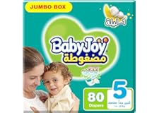 Babyjoy compressed diamond pad, size 5, junior, 14-25 kg, jumbo box, 80 diapers