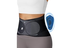 Fitomo Faja Lumbar Hombre Mujer con Almohadilla de 3D y 6 Férulas, Tejido de Ultra Fino de 0,5mm, Una Sola Pieza sin Consturas, Faja Lumbar Hombre para Dolor Espalda, Ciática, Trabajo Pesado, Postura