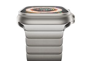 NewWays 49mm 46mm 45mm 44mm 42mm(Serie 3 2 1) Kompatibel mit Apple Watch Armband,Edelstahl Gliederarmband Ersatzarmbänder Geeignet für iWatch Ultra 3 2 1,Series 11/10/9/8/7/6/5/4/3/2/1/SE,Titan