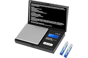Oderra Precisionsvåg, 700 g/0,01g, bärbar minismyckesvåg med bakgrundsbelyst LCD-skärm, innehåller 2 batterier, perfekt för smycken, guld, kaffe och mat