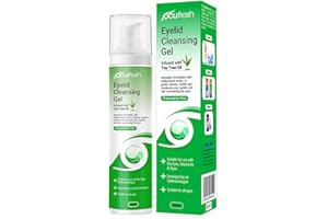 Ocufresh Eyelid Cleansing Gel with Tea Tree Oil – Hydraplus Technology for Long-Lasting Moisture - Antibacterial, Hydrating for Blepharitis, Styes – Natural, Preservative Free,for All Ages- 50ml
