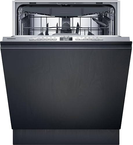 Siemens SN63EX06VE iQ300 Fully Integrated Smart Dishwasher, Cutlery Drawer, Extra Quiet, VarioSpeed, Automatic Door Opening, Triple rackMatic, infoLight, IntensiveZone, 60 cm