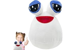 AOMAIGAD Alien Pou pluszowe zwierzątko, My Pet Alien Pou, pluszowa lalka, 22 cm, Alien Pou, pluszowa zabawka, kreskówka anime, do domu, sypialni, dekoracja dla fanów, prezent dla dziewcząt i chłopców