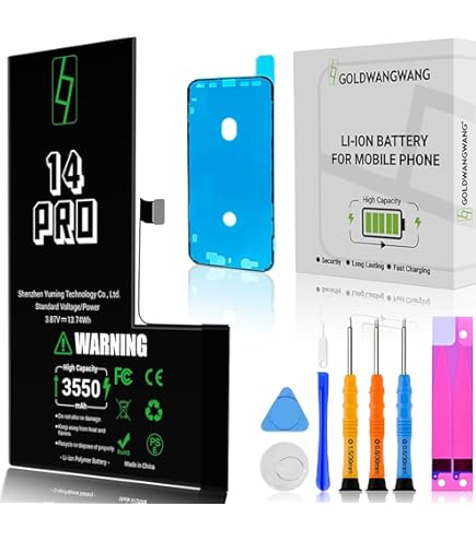 Dinow Akku Für IPhone 13 Pro Max 5000mAh - Ersatzakku Set Mit Reparaturwerkzeugen