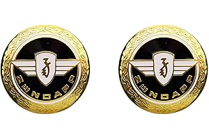 BISOMO Zündapp Lot de 2 emblèmes de réservoir autocollants vierges 65 mm Doré et noir