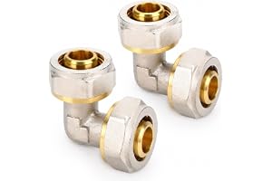 GETRICH 90° vinkelskruvkoppling 16 x 2 mm för kompositrör 2 stycken