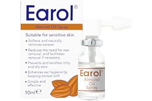 Earol Almond Oil Ear Spray, Clinically Proven for Ear Wax Removal, Safe for Sensitive Skin, Reduce Need for Syringing or Microsuction, 1 Pack of 10ml Metered Dose Spray