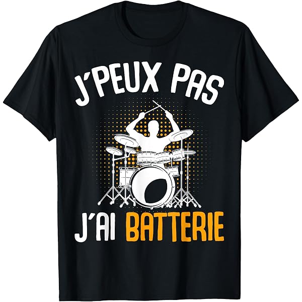 T-shirt Batteur Drummer - Cadeau Pour Musiciens Et Fans De Batterie