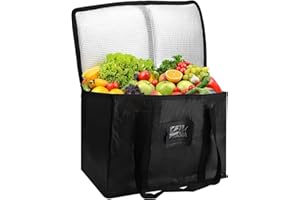 ZMDMAH Duża torba chłodząca, 43 x 30 x 31 cm, składana, torba termoizolacyjna, torba chłodząca, do samochodu, torby chłodzące i pudełka, składana torba chłodząca na piknik, kemping, do grillowania, podróży