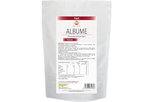 LABORATORI BIO LINE Albume d'Uovo in Polvere Prodotto Alimentare Ottenuto da Uova Fresche di Gallina, (Neutro, 500 g) Indicato per Preparazione Dolci e Alimenti da Forno, Prodotti Alimentari Naturali