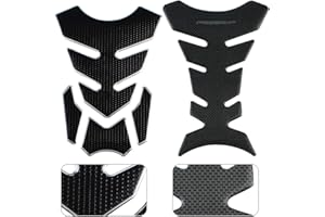 TXERFOLG 2 Fogli Paraserbatoio Tank Pad Adesivo 3D per Moto Adesivo Moto 3D Decalcomanie del gas del Serbatoio di Combustibile della 19,5 cm x 14 cm e 17,5 cm x 10 cm