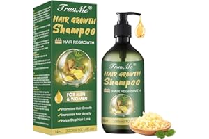 TRUUME Champú Anticaida, Hair Loss Shampoo, Champu Crecimiento Cabello, Champú de Jengibre Natural para un Crecimiento Más Rápido del Cabello/Previene la Caída del Cabello para Hombres y Mujeres