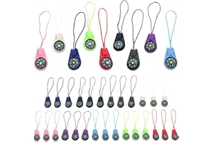ERTLUTW Kompass Kinder Tasche Kompass Schlüsselanhänger Kompass Schlüsselanhänger Kinder Multi-Farbe Mini Überleben Kompass Survival Armband Kinder Kompass Kinder Set Kompass Kette Kompass Anhänger