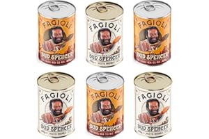BUD POWER Fagioli alla Bud Spencer 6 lattine da 400 g: 3 lattine di Fagioli Ricetta Originale + 3 lattine di fagioli ricetta Tex-Mex
