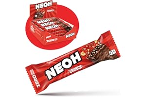 NEOH Low Carb Keto Batonik Czekolada - 1 g Cukier / 115 kcal / 6 g Białko - Bez dodatku cukru - 30 g (Opakowanie 12 sztuk) - Chocolate