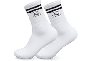 HUKUMA Rennrad Socken,35-46 Fahrradsocken Herren,Fahrrad Geschenk für Herren Damen,Rennrad Zubehör,Fahrradfahrer Tennissocken Accessoires,Lustiges Geschenk für Geburtstag Männer und Frauen