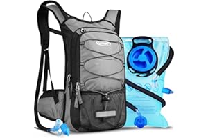 ‎LUNIDRY Lunidry Fahrradrucksack mit Trinkblase 3L, Laufrucksack Trinkrucksack 15L für Damen & Herren, Wasserdicht Sportrucksack Hydration Rucksack für MTB Ski Bike Outdoor Sport