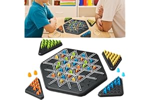 Elfinfi Triggle Spiel, Interessant Triggle, Ketten Dreieck Schachspiel, Triggle Spiel Gummibänder Geeignet für 2 Bis 4 Spieler, Triggle Game Tolles Partyspiel für Kinder und Erwachsene