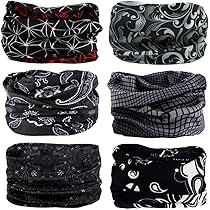 Fascia Bandana Multiuso - Copricapo Elastico, Per Sport, Yoga, Motociclismo, 6 Pezzi - Foto 4
