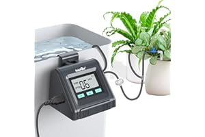 RAINPOINT Automatic Watering System, Water Volume Adjustable, Indoor Self Watering System for Potted Plants, DIY Drip Irrigation Kit for Garden Holiday Plants Watering