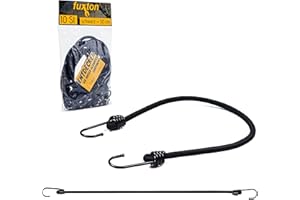 ‎FUXTON fuxton 10er Set Spanngummi mit Haken an beiden Seiten, 50cm schwarz (Spanngurt, Expander, Gepäckspanner, Gummiband) für Gepäckträger, Fahrrad, Auto, Zelt