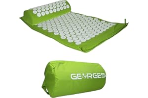 ‎TALK-POINT Akupressur-Matte, Massage und Entspannung, lindert Rücken-/Nacken- und Kopfschmerzen, Fakirmatte fördert Durchblutung & löst Verspannungen, Set mit Nagelmatte und Tragetasche, für Männer und Frauen