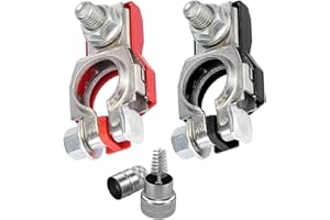 QAQGEAR Battery Terminals for Nissan for Altima, for Maxima,for Rouge,for Sentra,for Murano, for Toyota 9098205035 9098206022,243407F000 243407F001,Positive and Negative with M8 Nut
