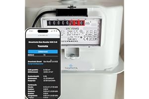 Smartnetz Smart Gas Reader/Energymeter für RF 1 Gaszähler Schlumberger, Pipersbergm Itron, Aktaris, WiFi mit TASMOTA vorinstalliert | WLAN | MQTT | (Pipersberg G4 RF1 0,1m³)