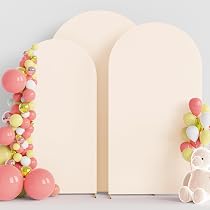 Fomcet Set di 2 supporti ad arco in metallo per matrimoni, colore