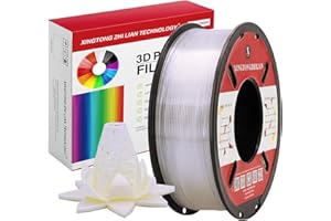 XINGTONGZHILIAN PLA 3D Printer Filament 1.75mm,PLA Filament,3D Printing Filament Material Dimensional Accuracy +/- 0.02 mm,1kg/Spool (2.2 LBS) for 3D Printers,Transparent PLA