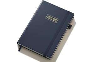 TDOLISSTE - Kalendarz 2025-2026, planer tygodniowy w formacie A5, terminarz dla nauczycieli, uczniów, biura, wielojęzyczny 1 tydzień, 2 strony, lipiec 2025 r. - grudzień 2026 (niebieski)