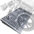 HOXWELL Modular Threshold Ramps for Doorways, 3" Rise Wheelchairs Ramps for Home, Solid Upgrade Material 3000 Lbs Load Capacity Door Ramps for Wheelchairs and Cars (2 PCS)
