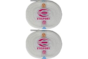 ETISPORT Paio di Lacci per Pattinaggio Professionali, per Pattini su Ghiaccio, Artistici, e in Linea. Resistenti.