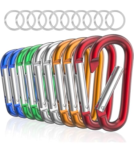 SZXMDKH Petit Mousqueton Prote Clés D Anneau Multicoulor Mousqueton