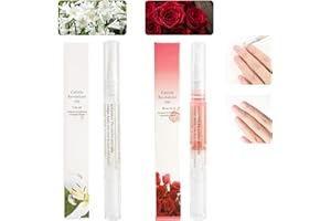 MESCHETT 2 bolígrafos de aceite para cutículas para el cuidado de las uñas,bolígrafo de aceite revitalizador de cutículas con cepillo suave,aceite de cutículas para evitar que las uñas se agrieten y se sequen