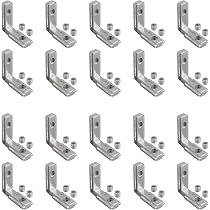 Profilé Aluminium Noir 20x40mm - Longueur 800mm - Type B Rainure 6 - Pour Montage Et Structure