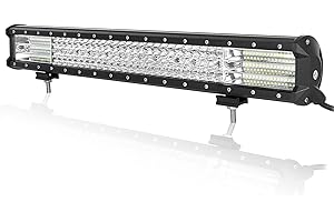 Willpower Barra LED 4x4 570W 23 pulgadas Barras Luce de Trabajo 9D Combinación de Punto Inundación Foco Led 12V 24V 6000K Faro Led IP67 Impermeable para Coche Tractor Camion Barco ATV UTV SUV