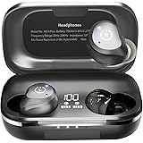 TOZO NC9 Plus Cuffie Bluetooth, Auricolari Bluetooth con Bassi Potenti, Cancellazione Attiva Rumore, Modalità Trasparente, Cu